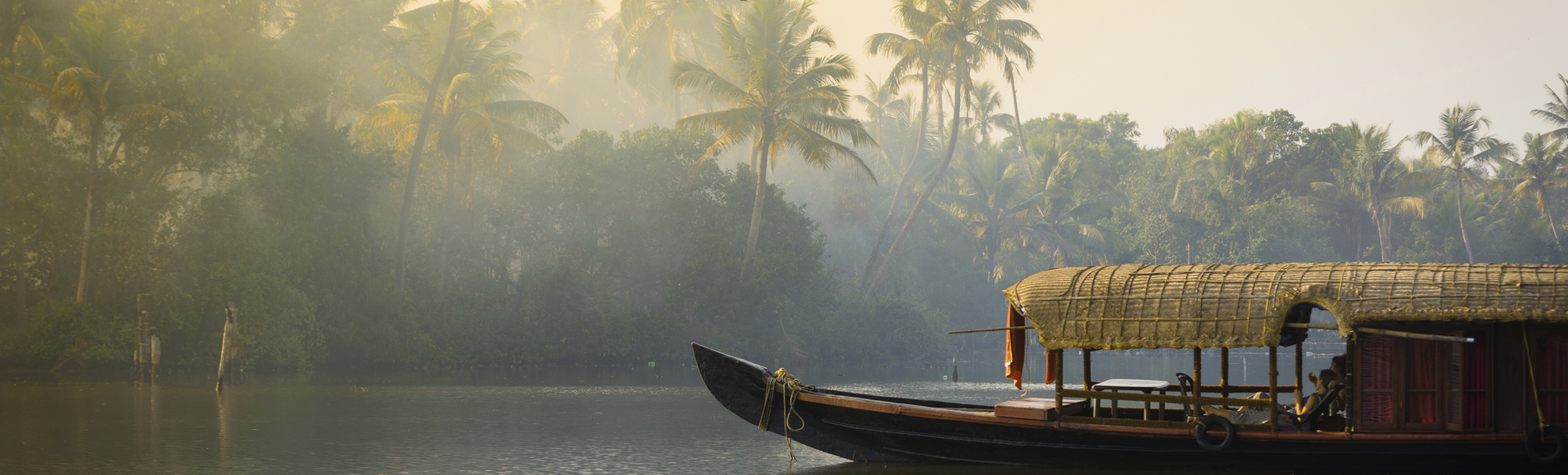 Backwaters in Kochi, Indien