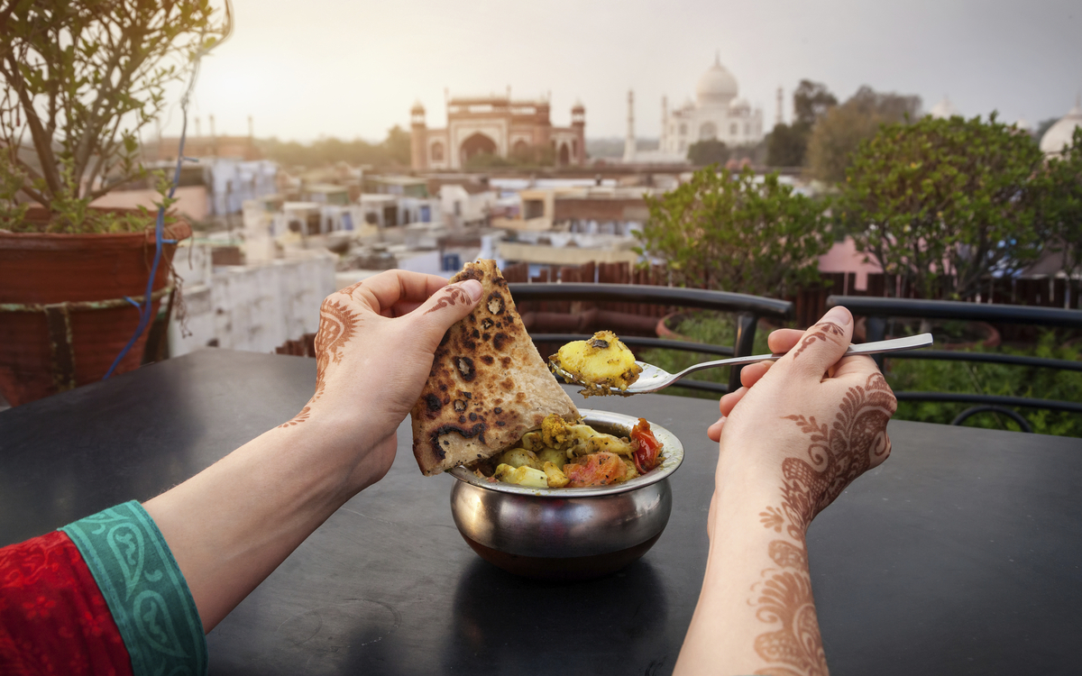 Traditionelles indisches Essen