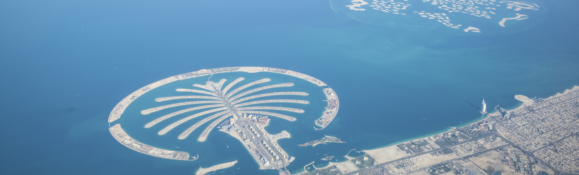 Palm Islands vor der Küste von Dubai, Vereinigte Arabische Emirate