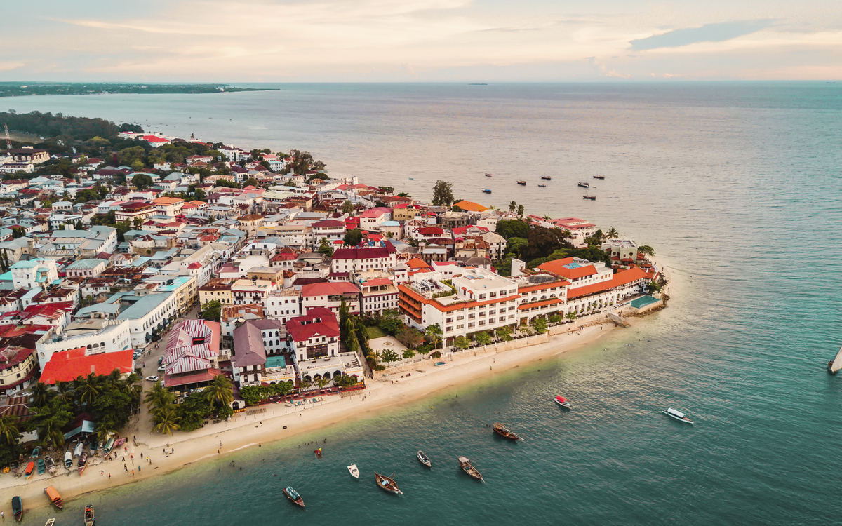 Sansibar Stadt aus der Vogelperspektive Tansania