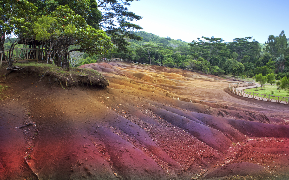 Siebenfarbige Erde in Mauritius