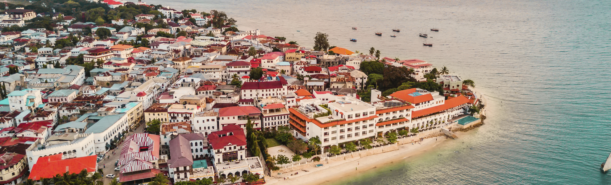 Sansibar Stadt aus der Vogelperspektive Tansania
