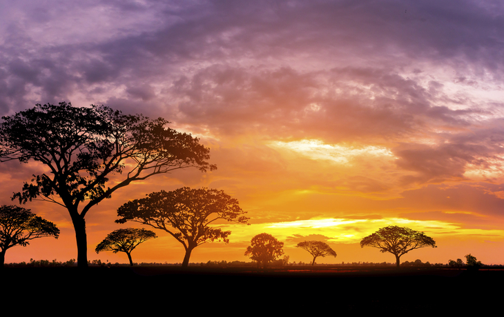 Sonnenuntergang in Kenia