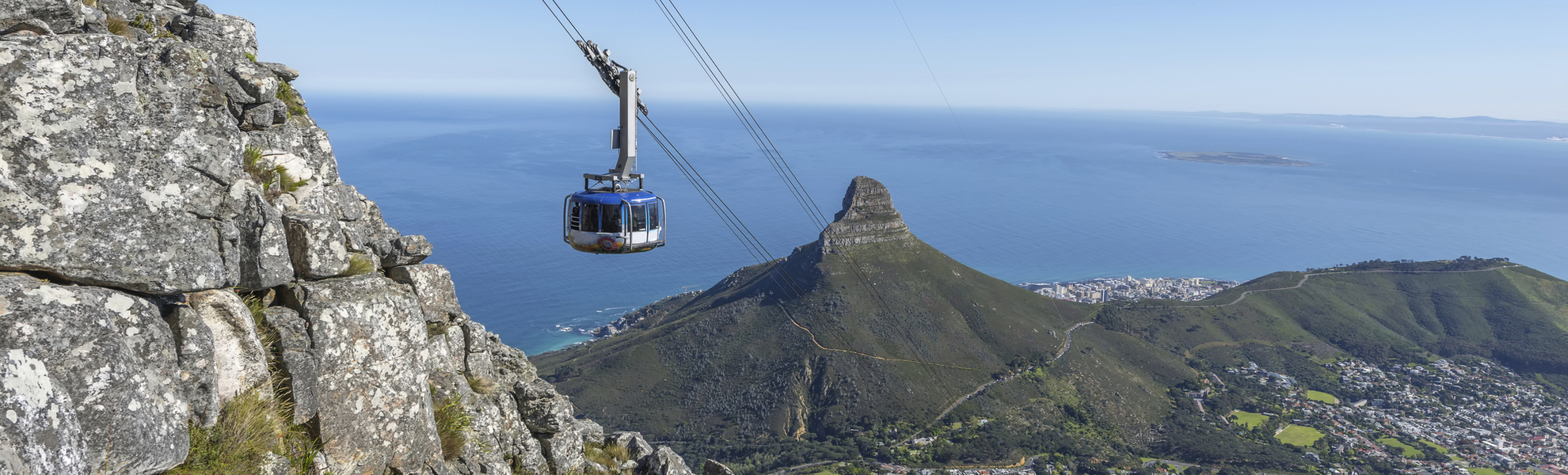 Seilbahn auf den Tafelberg in Kapstadt, Südafrika