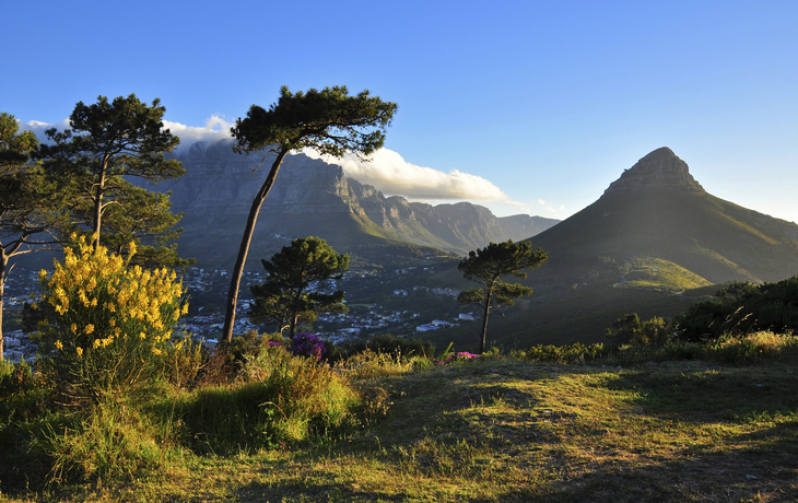 Tafelberg und Löwenkopf in Kapstadt, Südafrika
