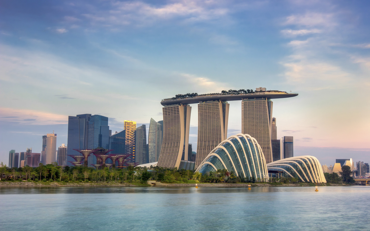 Skyline von Singapur