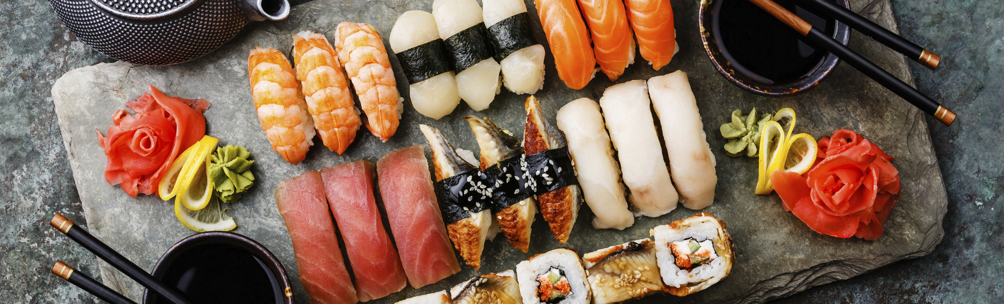 Japanische Sushi Platte