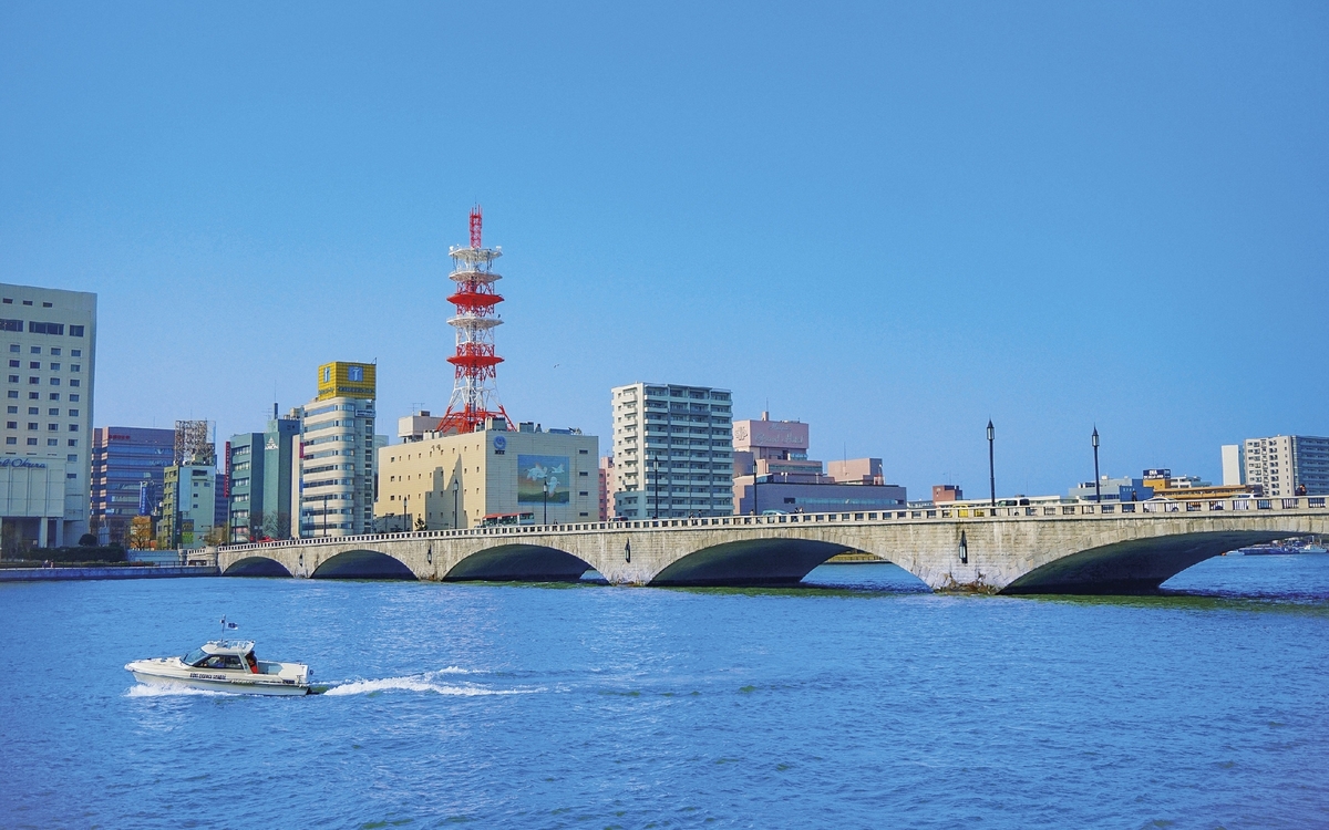 Niigata, Fluss Panorama
