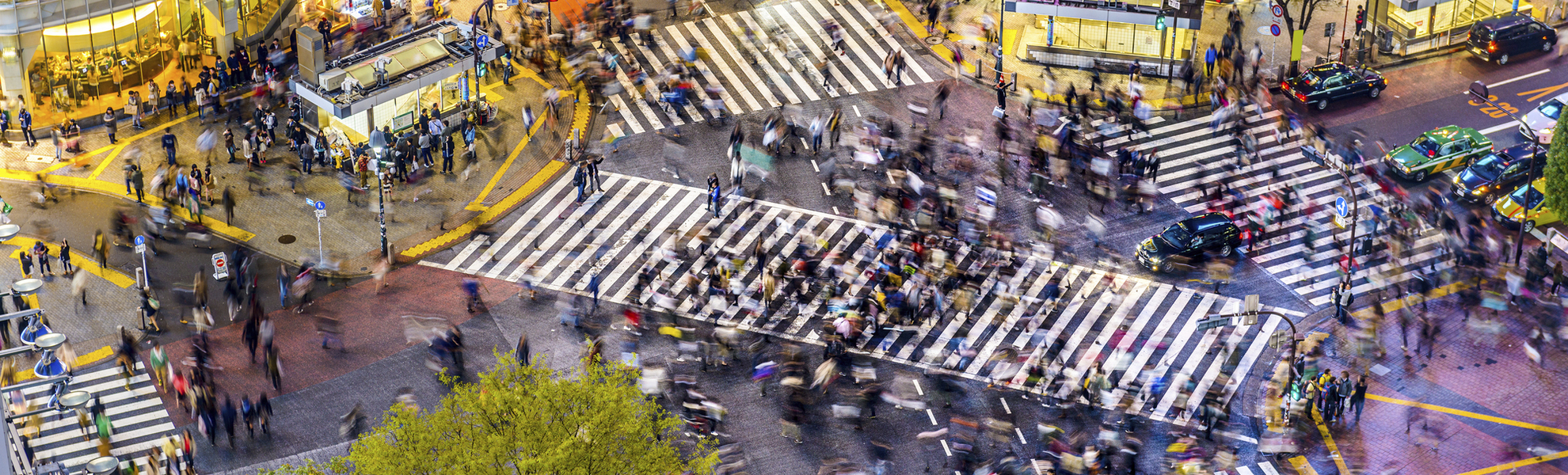Shibuja Kreuzung in Tokio, Japan