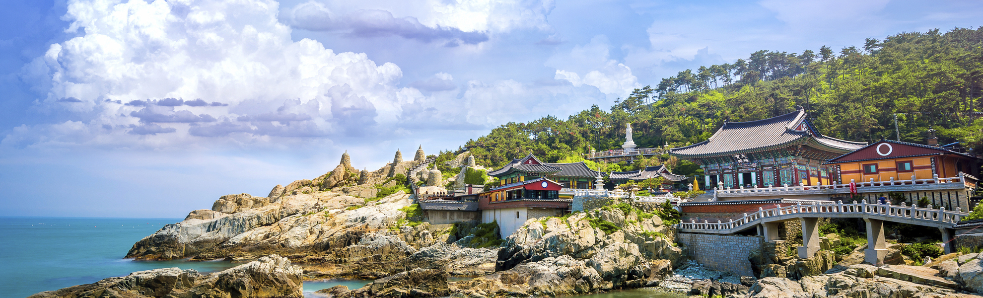 Yonggungsa Tempel direkt am Meer, Busan, Südkorea