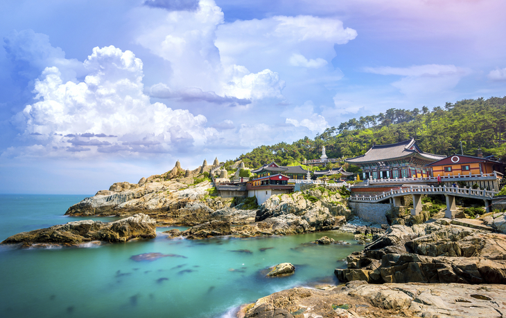 Yonggungsa Tempel direkt am Meer, Busan, Südkorea