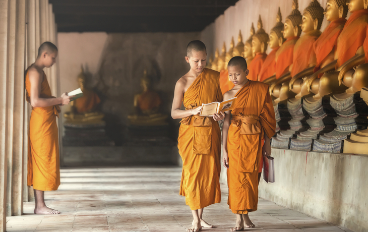 Mönche in Bangkok, Thailand