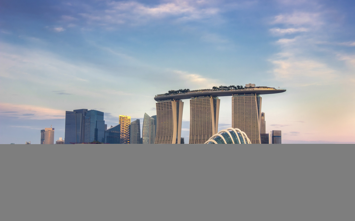 Skyline von Singapur