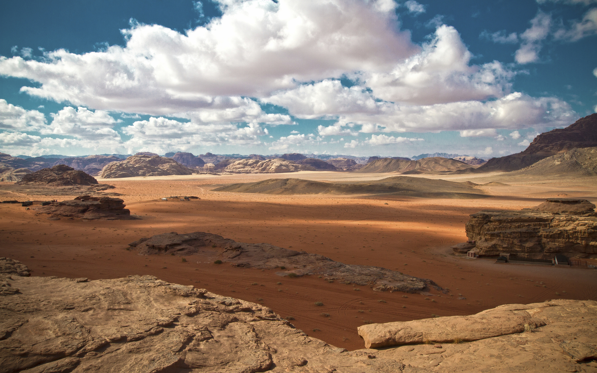 Wüstenwildnis Wadi Rum in Jordanien