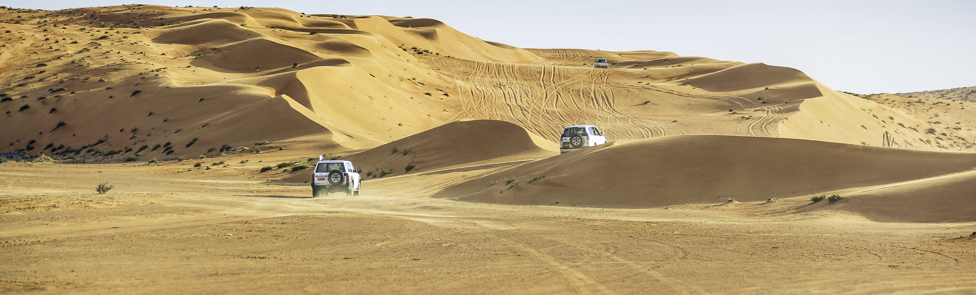 Jeepsafari durch gelbe Sandwüste