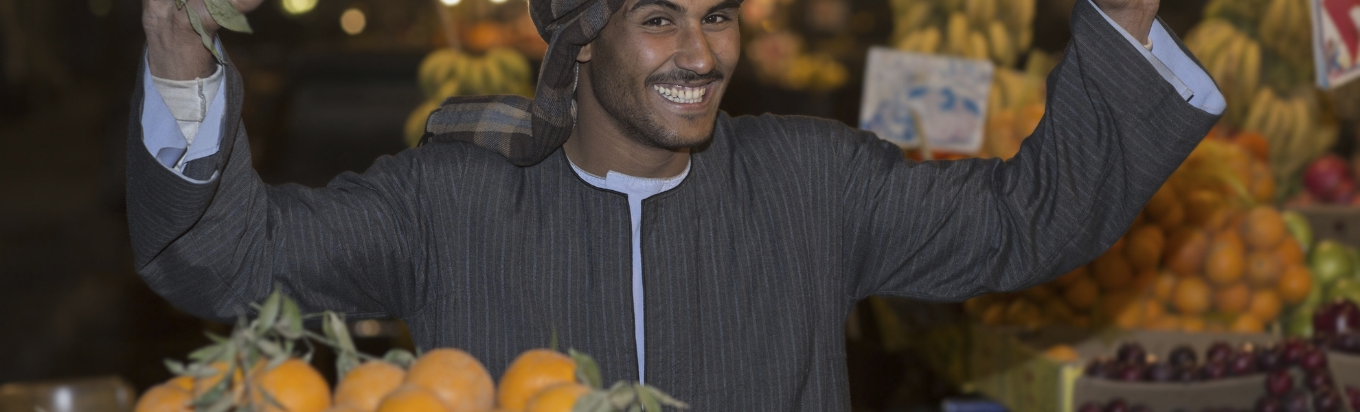 Lebensmittel Markt in Kairo. Ägypten