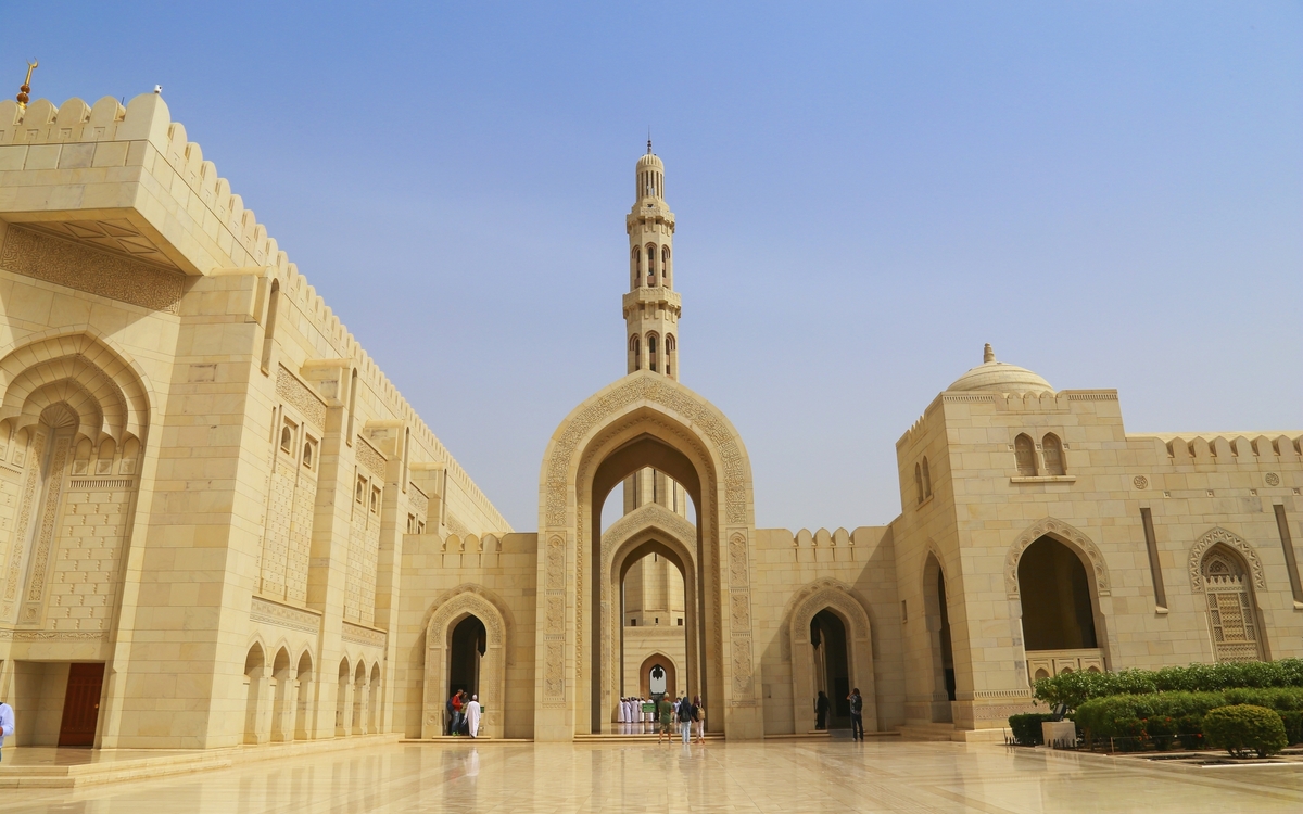 Große Sultan Quabus Moschee in Muscat, Oman