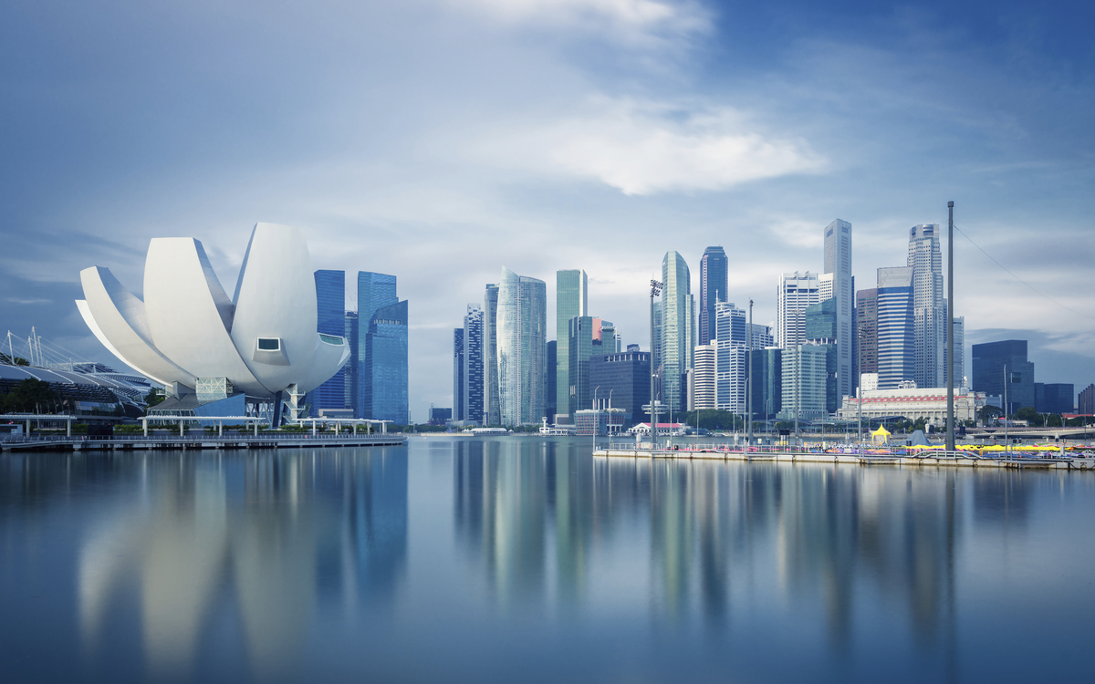 Skyline von Singapur