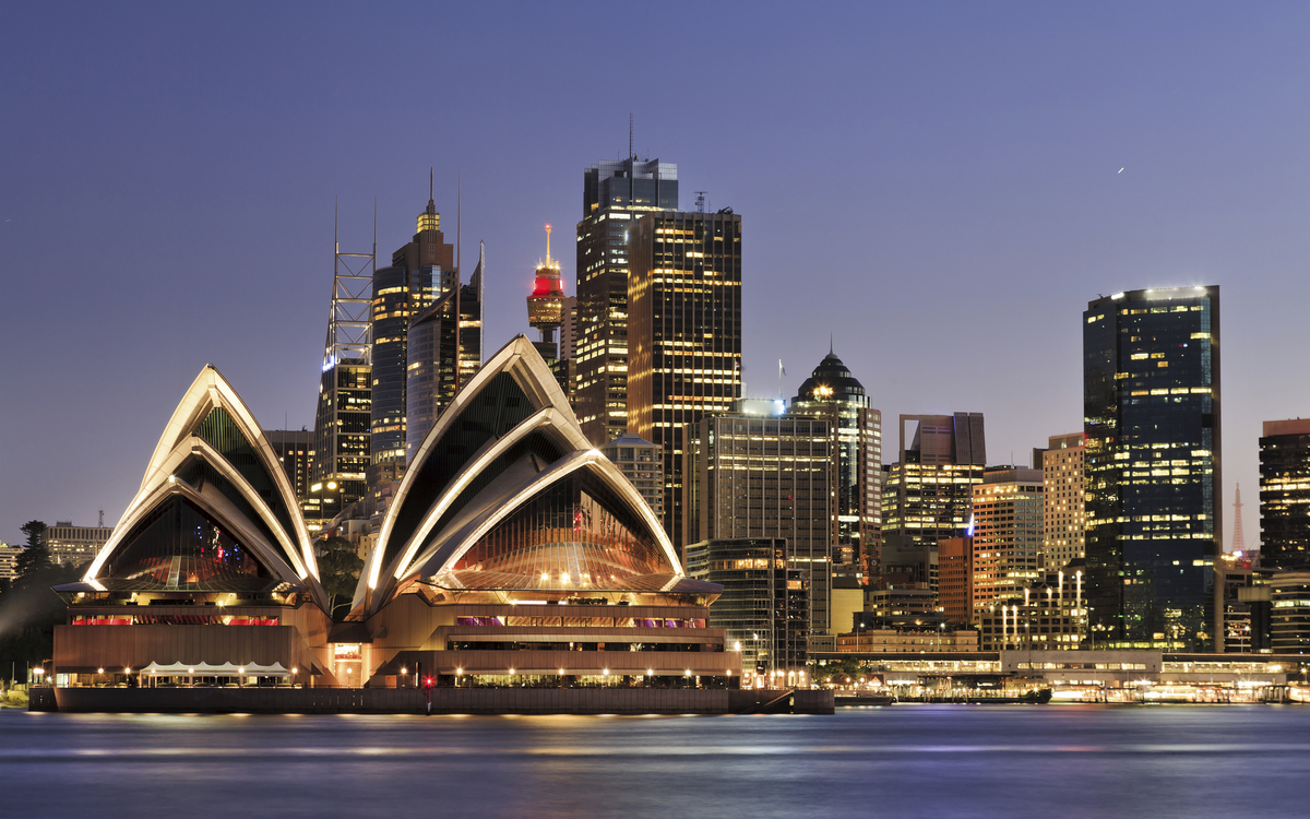 Oper von Sydney bei Nacht, Australien