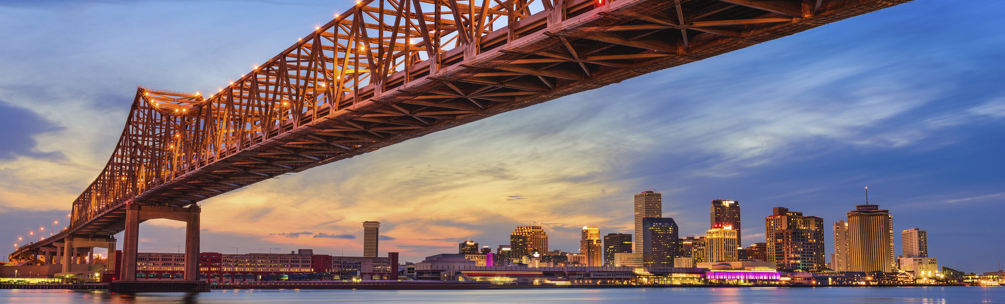 Brücke über den Mississippi in New Orleans, USA