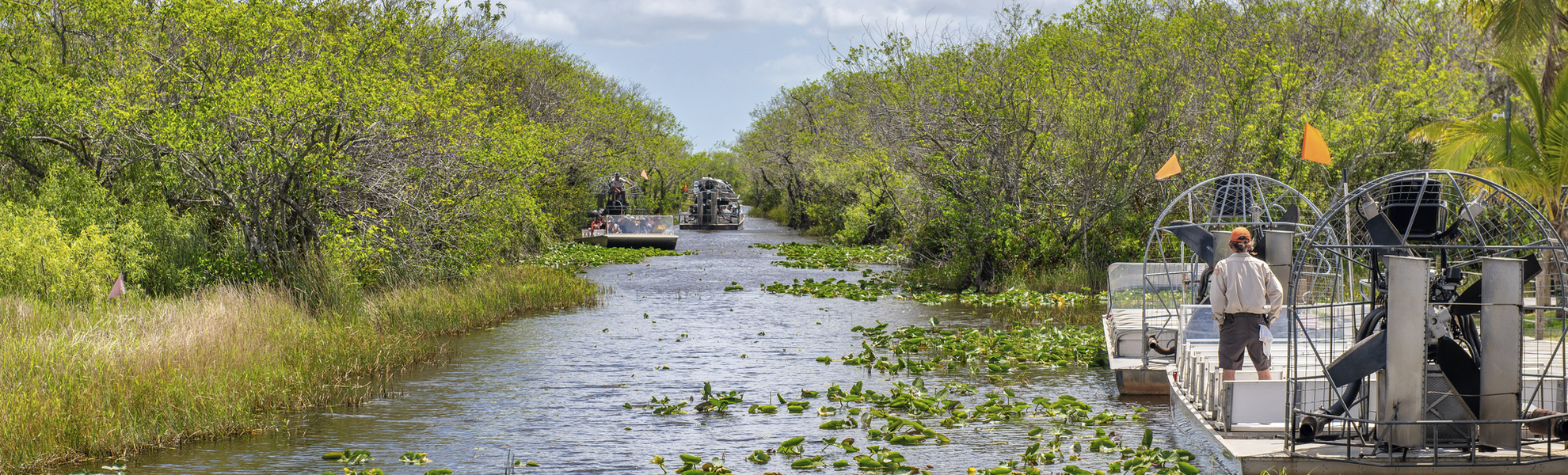 Airboats im Everglades Nationalpark, USA