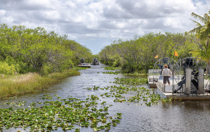 Airboats im Everglades Nationalpark, USA