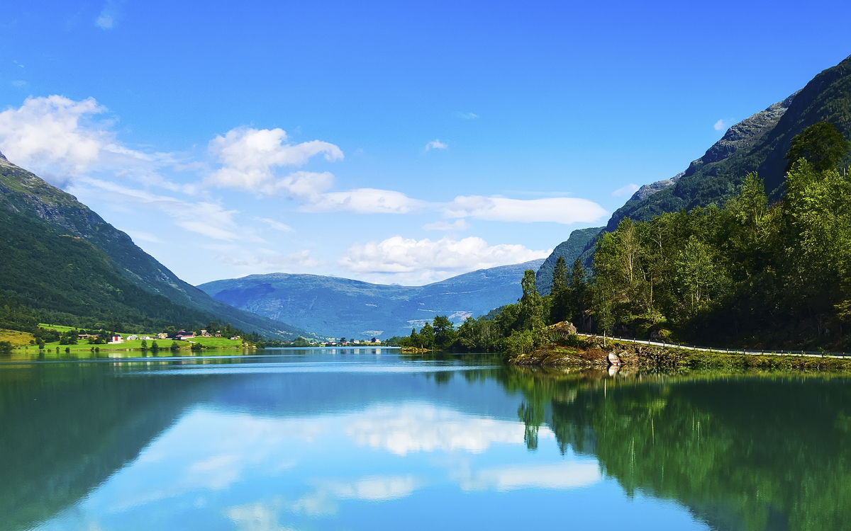 Landschaft von Nordfjord, Norwegen