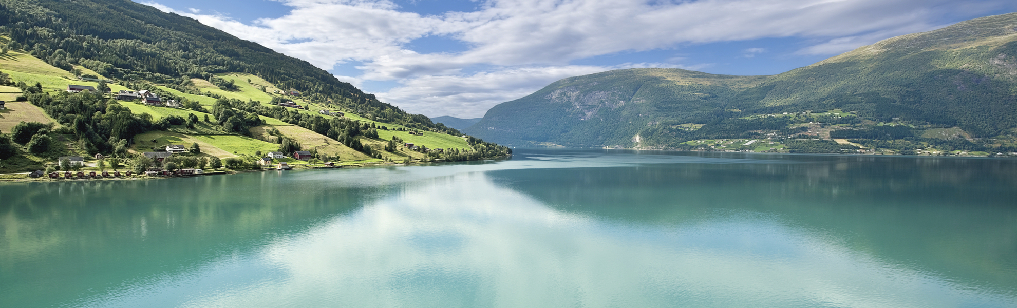 Blick über das Nordfjord, Norwegen