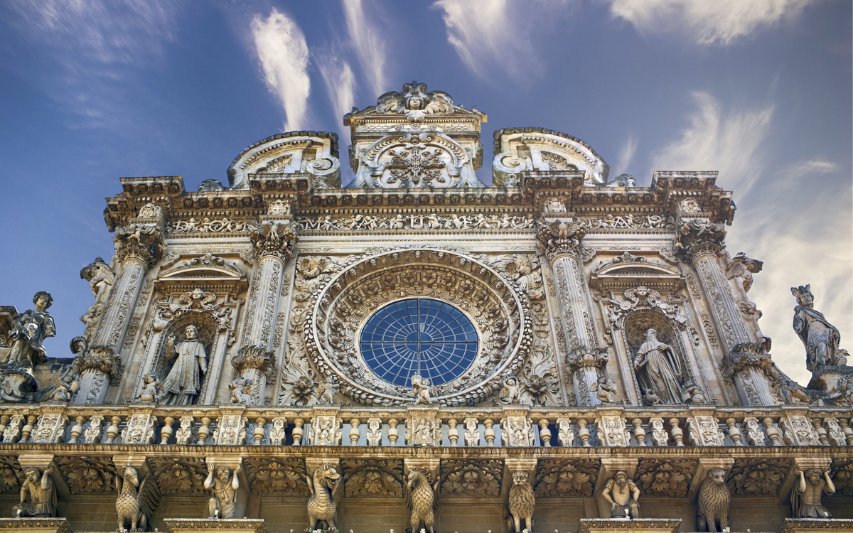 Basilika Santa Croce in Lecce, Italien