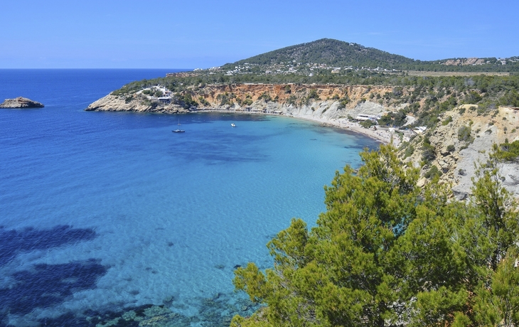 Cala de Hort Strand, Ibiza Spanien