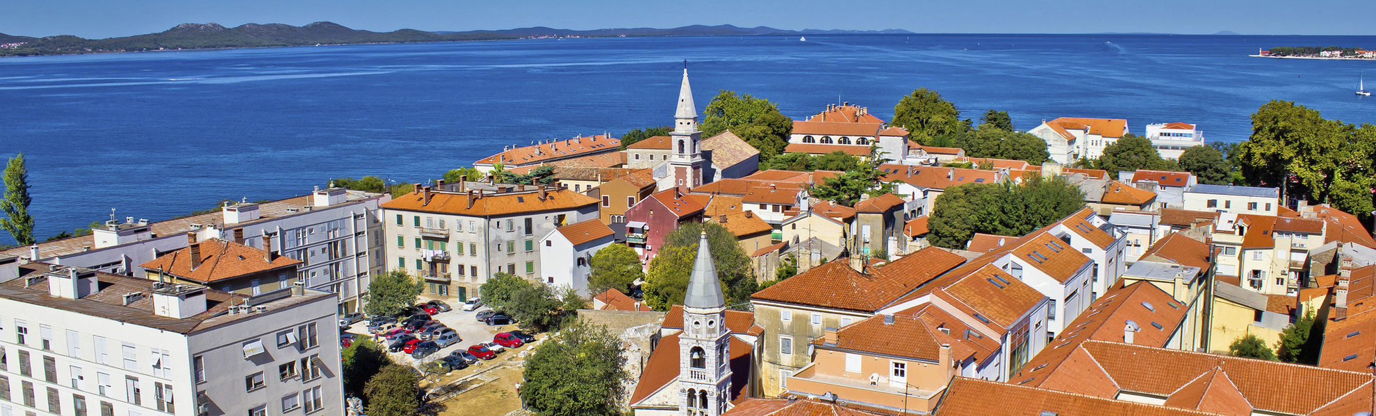 Blick über die Dächer von Zadar, Kroatien