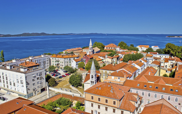 Blick über die Dächer von Zadar, Kroatien