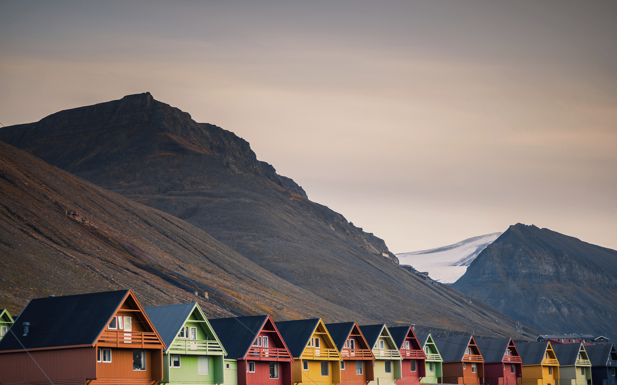 Häuser in Longyearbyen, Spitzbergen