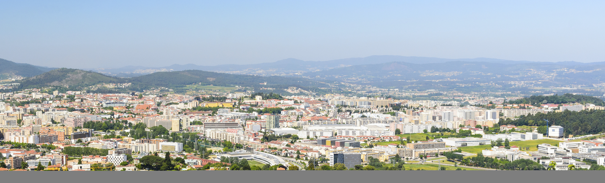 Blick über Braga, Portugal