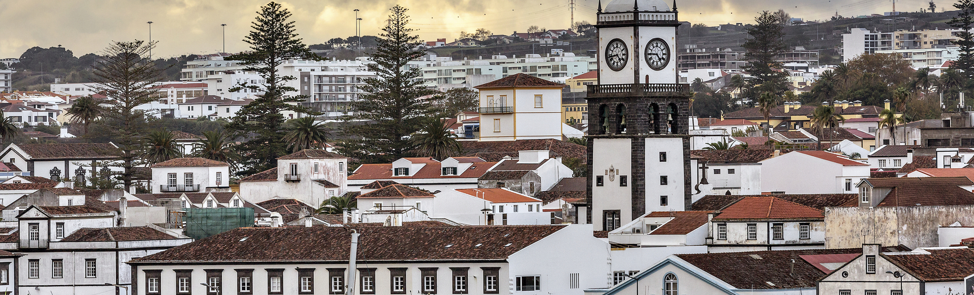 Skyline von Ponta Delgada, Portugal