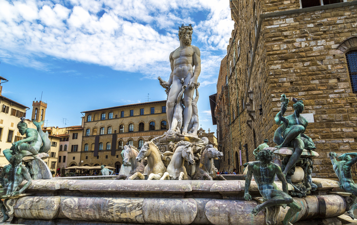Neptunbrunnen in Florenz, Italien