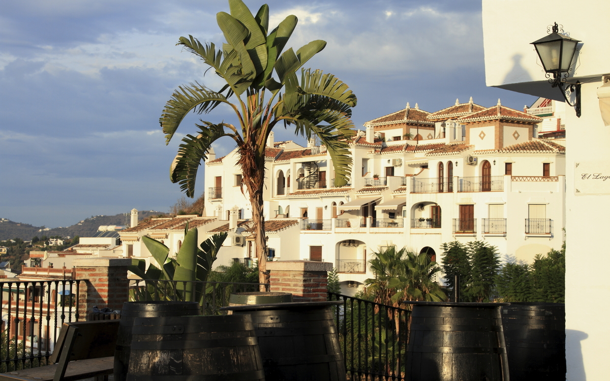 Sonnenterrassen in Malaga, Spanien