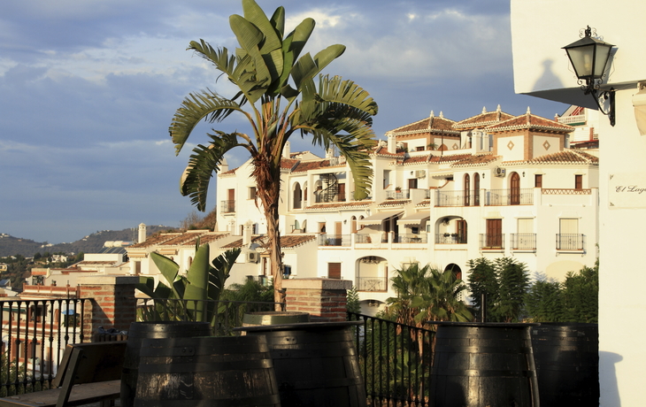 Sonnenterrassen in Malaga, Spanien