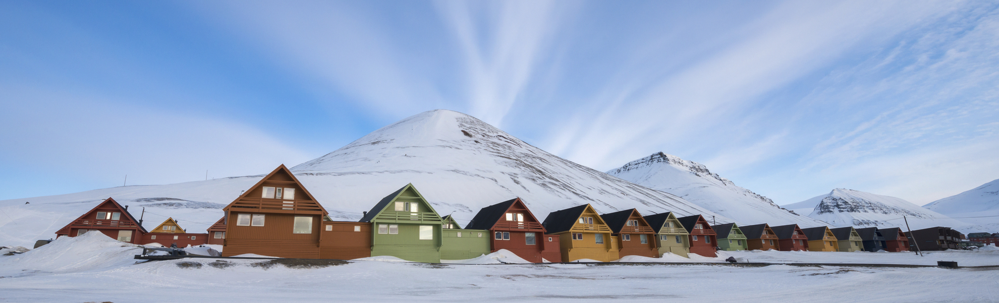 Häuser in Longyearbyen, Spitzbergen