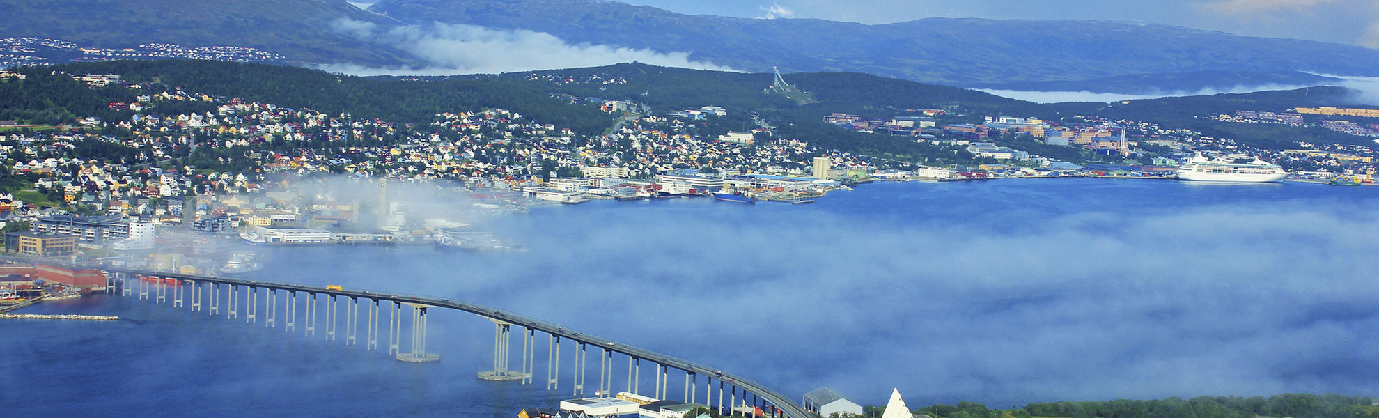 Luftaufnahme von Tromso, Norwegen