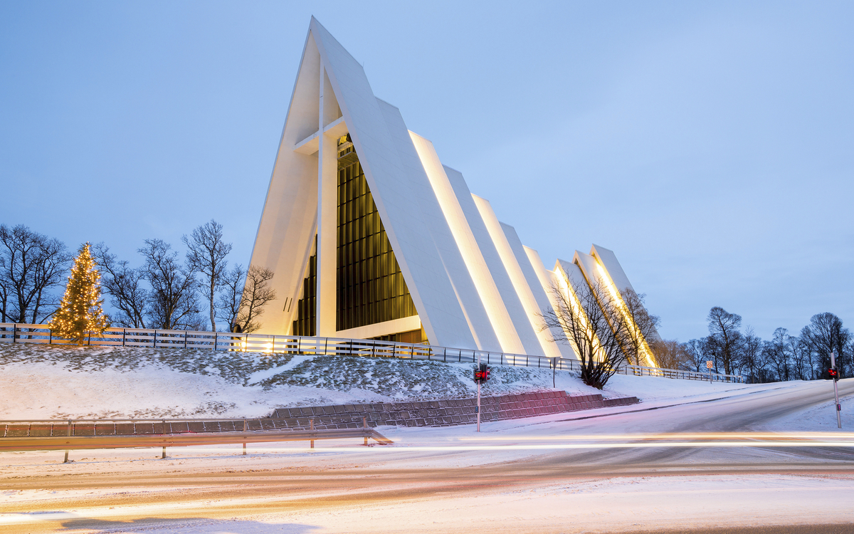 Die Kathedrale in Tromso, Norwegen
