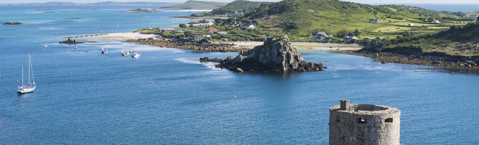 Cromwall Schloss auf den Scilly Inseln, Engalnd