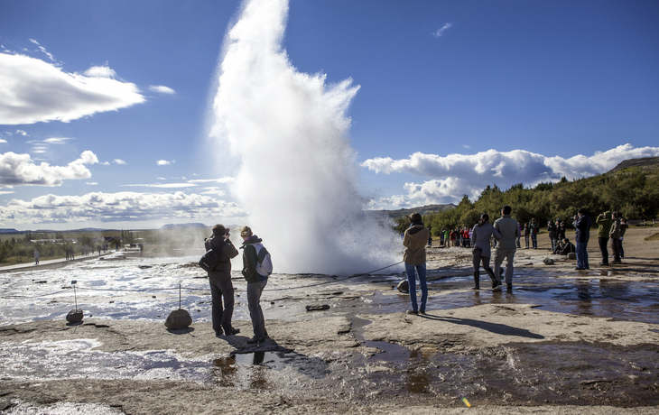 Geysir Strokkur auf Island