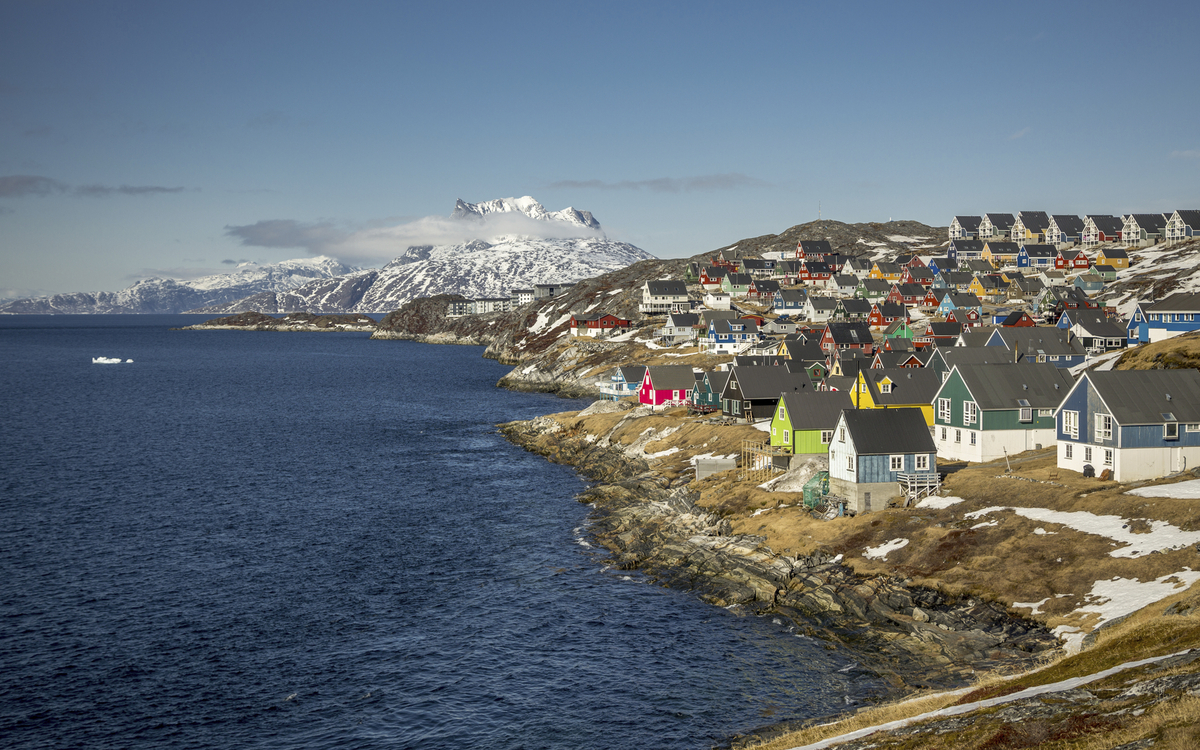 Panorama von Nuuk, Groenland