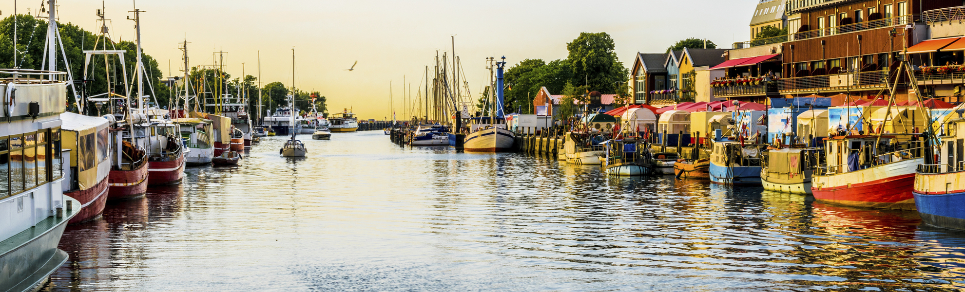 Kanal von Warnemuende, Deutschland