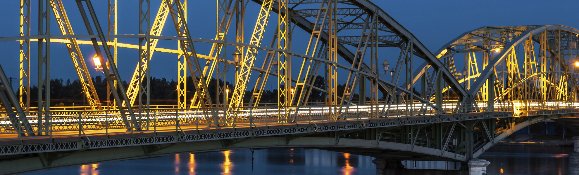 Elisabethbrücke in Komarno, Slowakei