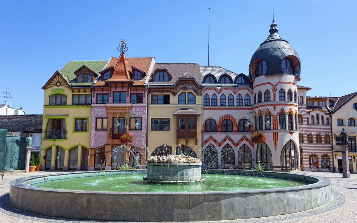 Brunnen in Komarno, Slowakei