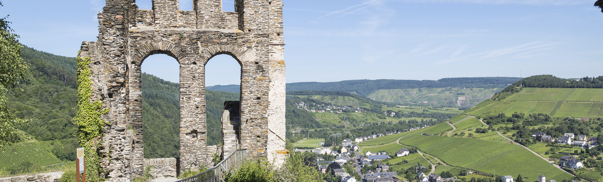 Ruine der Grevenburg in Traben Trarbach, Deutschland