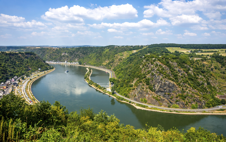 Der Rhein bei Loreley, Deutschland