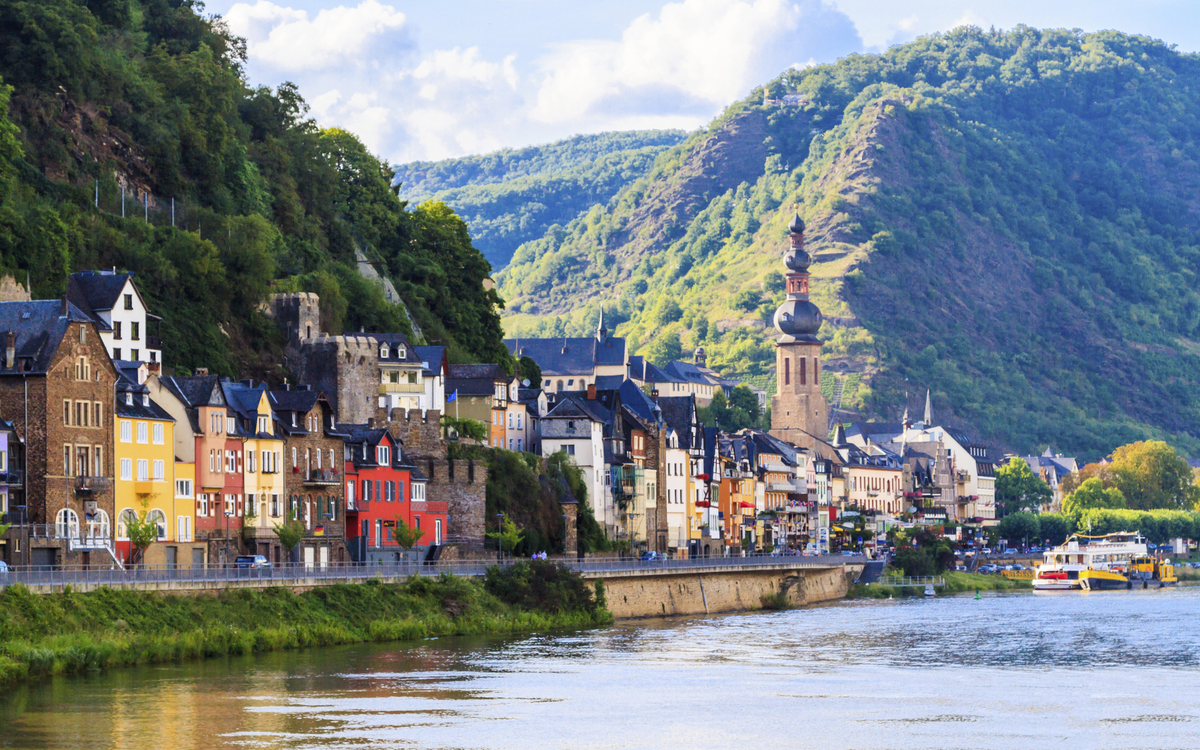 Der kleine Ort Cochem an der Mosel, Deutschland